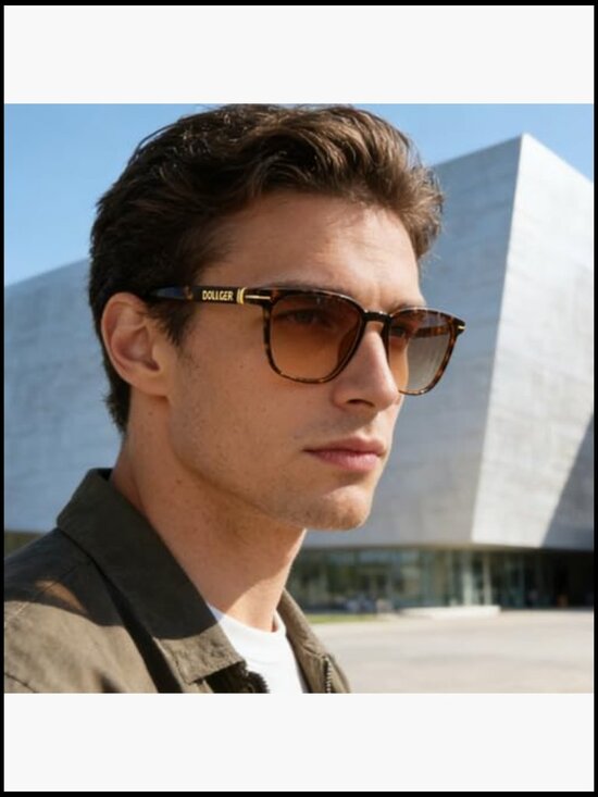 Polarized Sunglasses for Men Women Retro Square UV400 Protection TR Frame main image 5